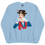 Debut garment mockup | Mary Poppers (Sweater) | Light Blue
