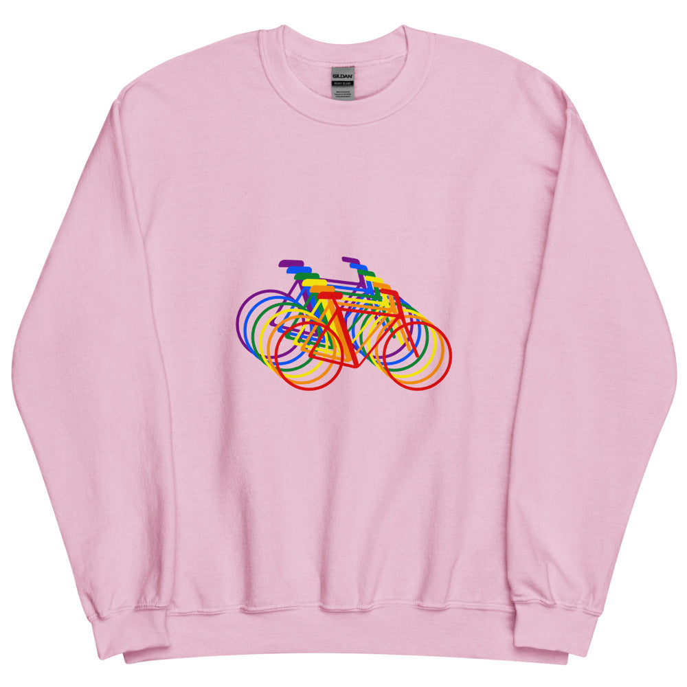 Village Bicycle (Sweater) - Light Pink