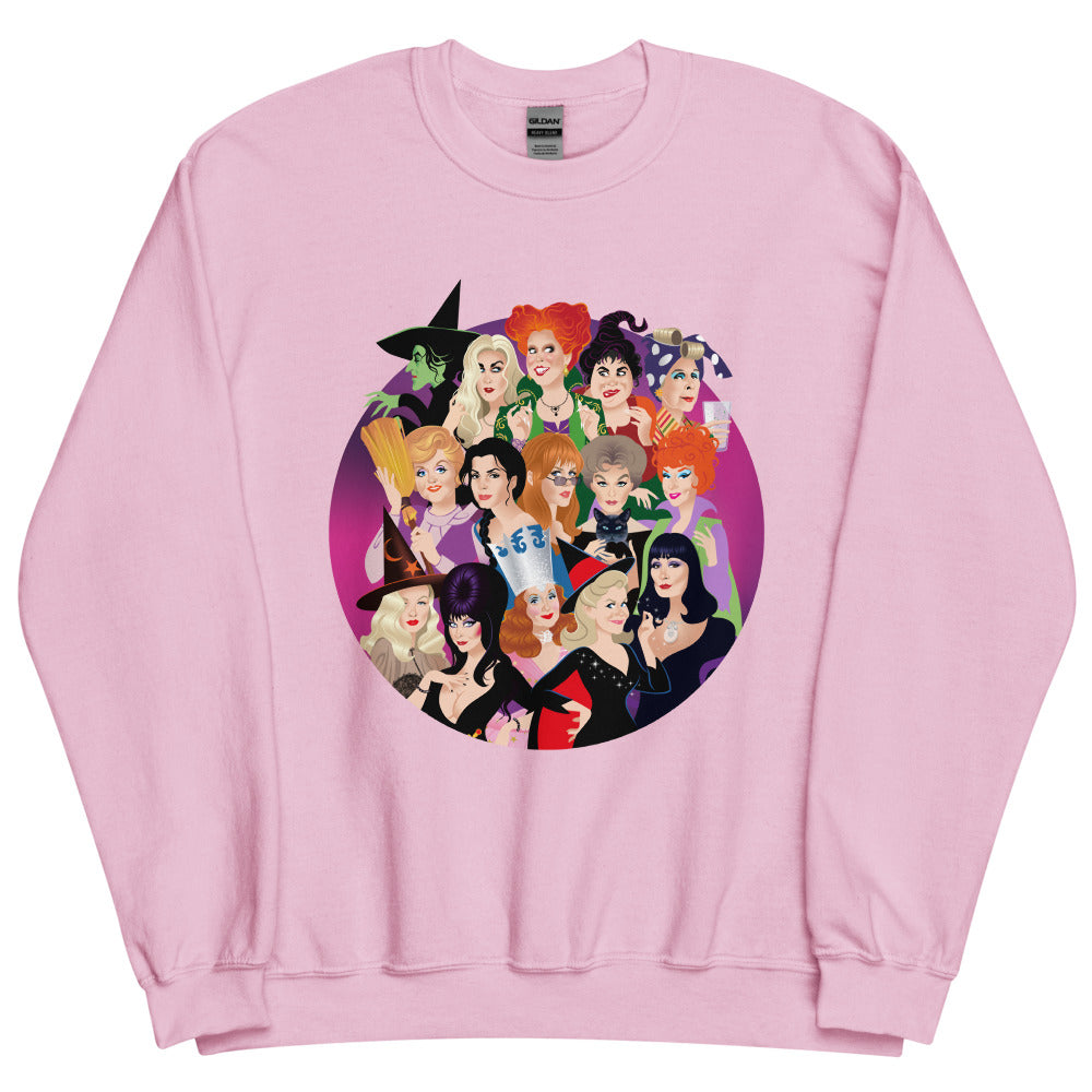 Debut garment mockup | Witch Coven (Sweater) | Light Pink