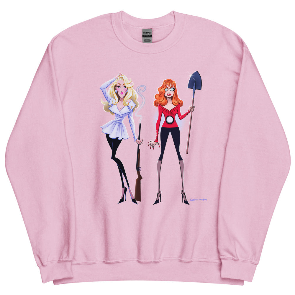 Debut garment mockup | Dead Gorgeous (Sweater) | Light Pink