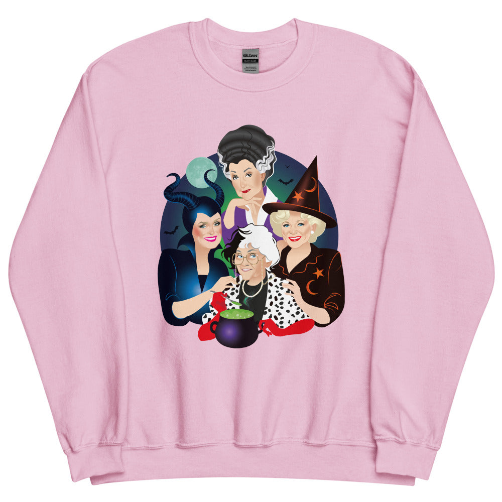 Debut garment mockup | Picture It: Salem, 1692 (Sweater) | Light Pink