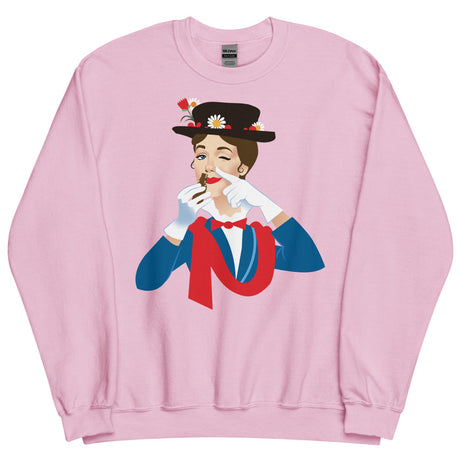 Debut garment mockup | Mary Poppers (Sweater) | Light Pink