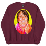 Debut garment mockup | Polite Society Approved (Sweater) | Maroon