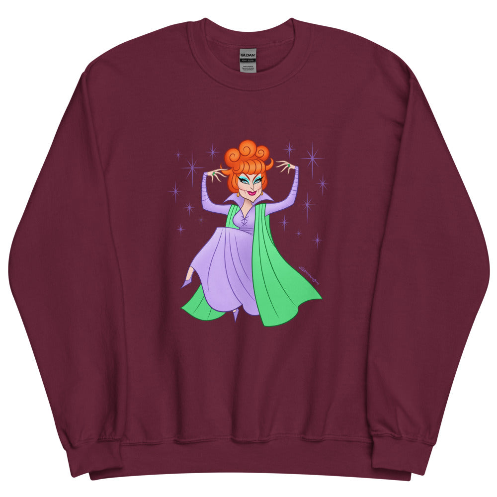 Debut garment mockup | Hello Derwood (Sweater) | Maroon