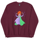 Debut garment mockup | Hello Derwood (Sweater) | Maroon