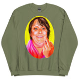 Debut garment mockup | Polite Society Approved (Sweater) | Military Green