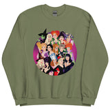 Debut garment mockup | Witch Coven (Sweater) | Military Green