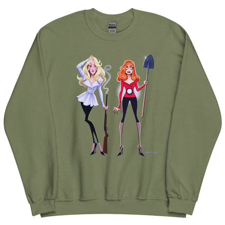 Debut garment mockup | Dead Gorgeous (Sweater) | Military Green