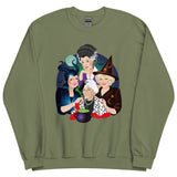 Debut garment mockup | Picture It: Salem, 1692 (Sweater) | Military Green