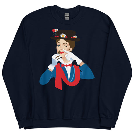 Debut garment mockup | Mary Poppers (Sweater) | Navy