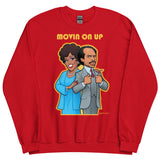Debut garment mockup | Movin on Up (Sweater) | Red