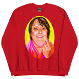 Debut garment mockup | Polite Society Approved (Sweater) | Red