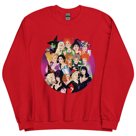 Debut garment mockup | Witch Coven (Sweater) | Red