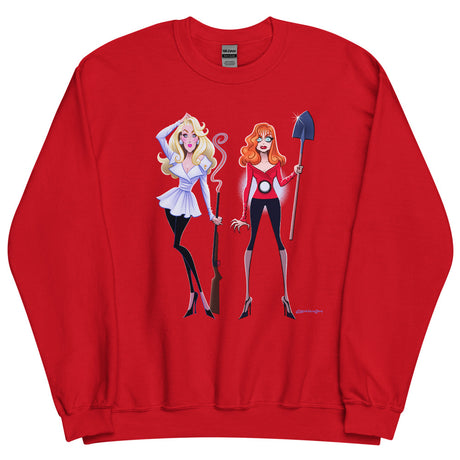 Debut garment mockup | Dead Gorgeous (Sweater) | Red