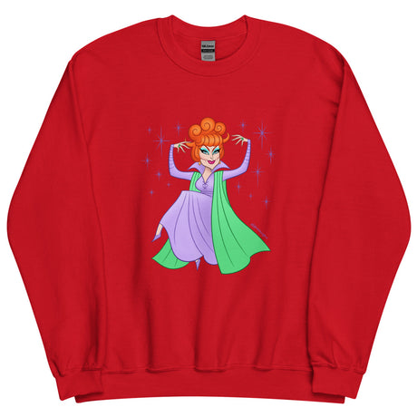 Debut garment mockup | Hello Derwood (Sweater) | Red