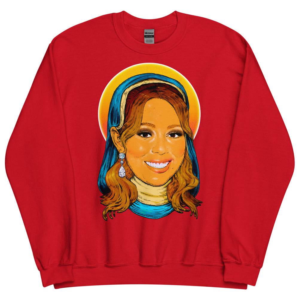 Debut garment mockup | Mother of Eternal High Notes (Sweater) | Red