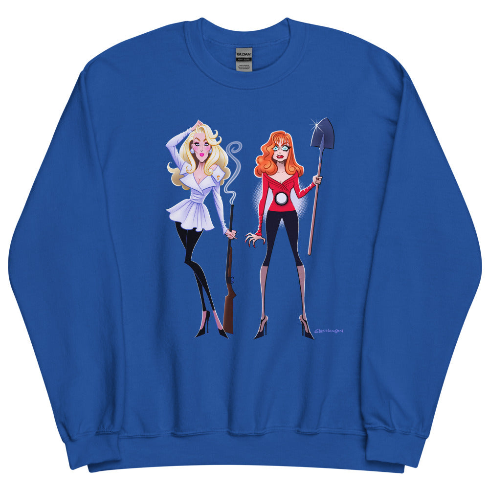 Debut garment mockup | Dead Gorgeous (Sweater) | Royal