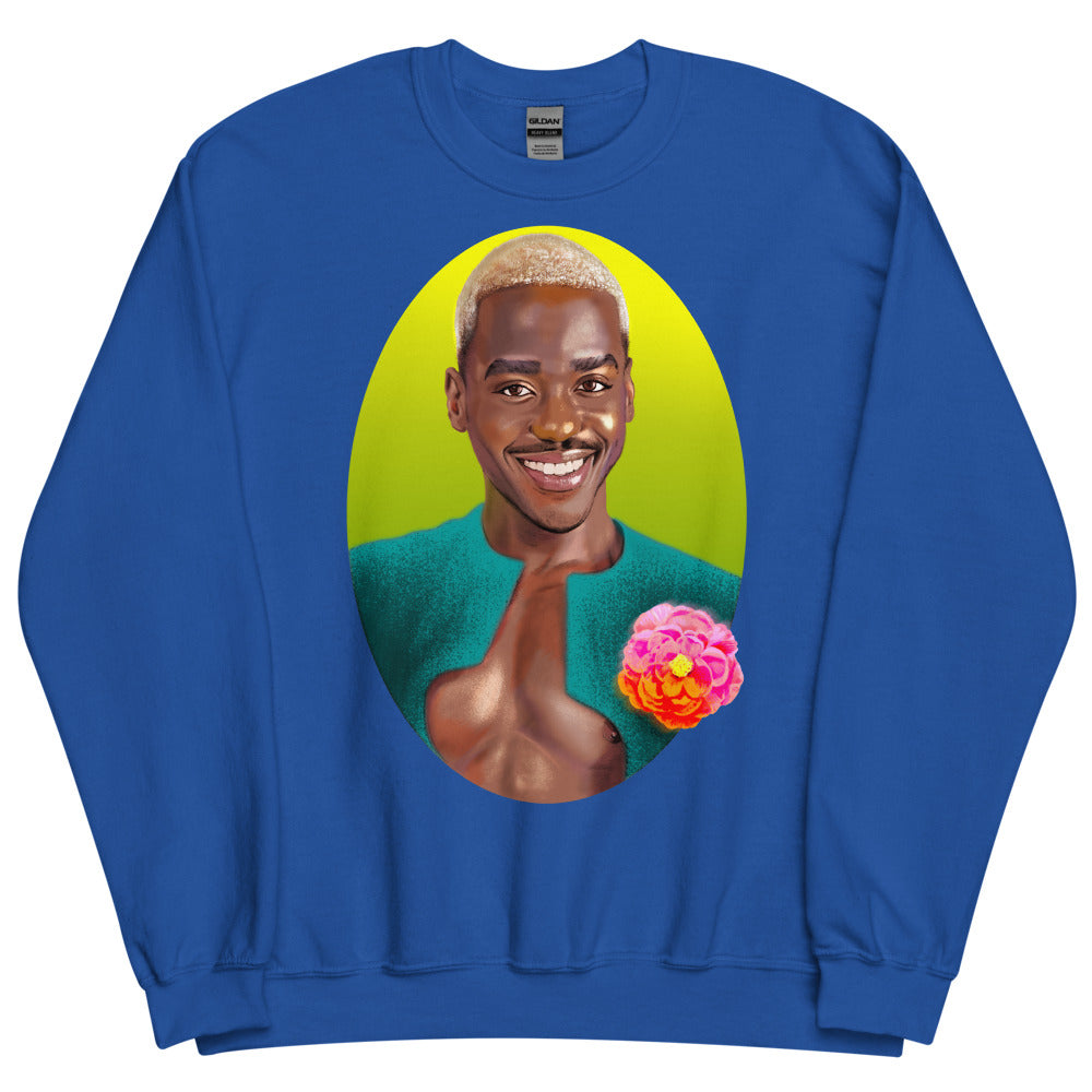 Debut garment mockup | Radiant Doc (Sweater) | Royal