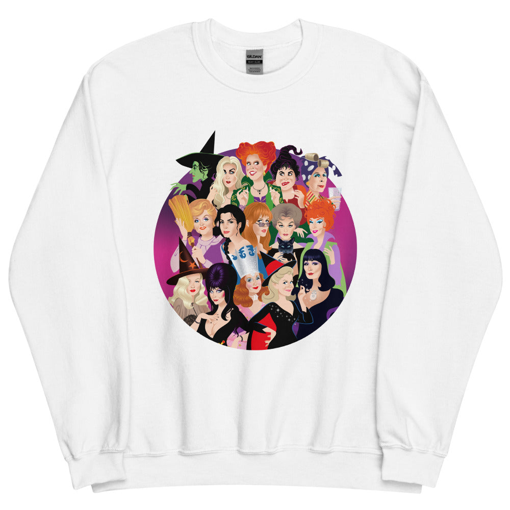 Debut garment mockup | Witch Coven (Sweater) | White