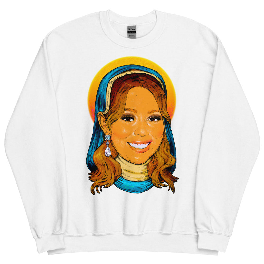 Debut garment mockup | Mother of Eternal High Notes (Sweater) | White
