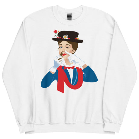 Debut garment mockup | Mary Poppers (Sweater) | White