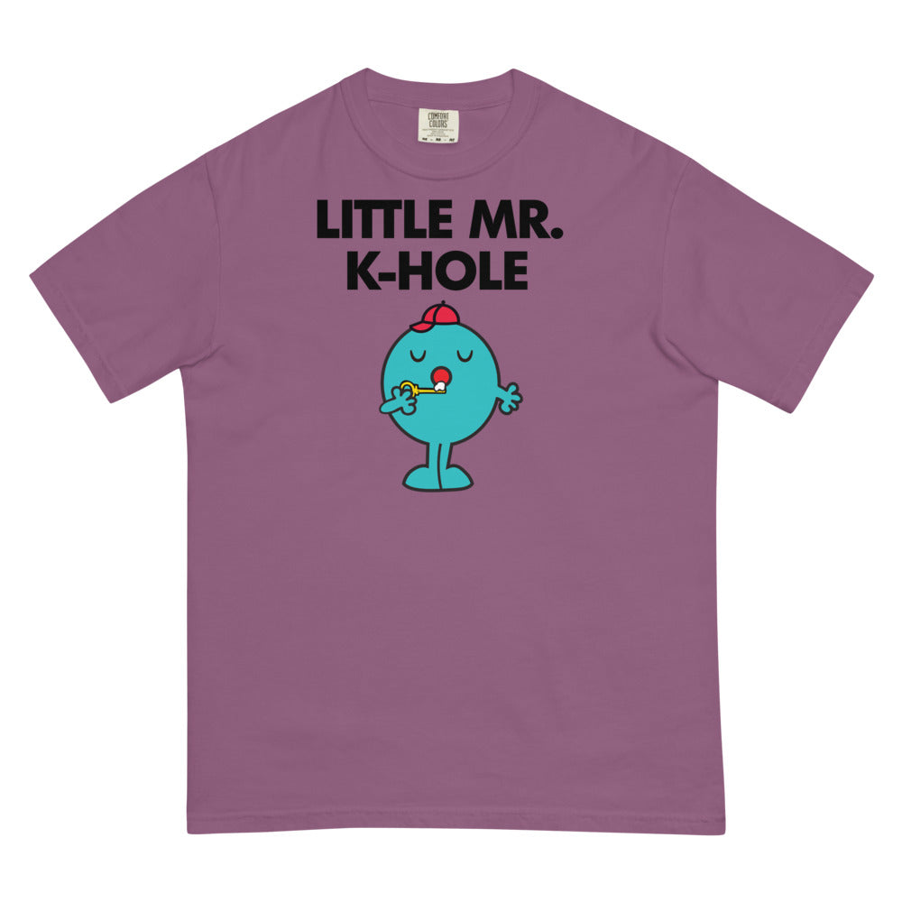 Debut garment mockup | Little Mr. K-Hole (Boxy Tee) | Berry
