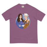 Debut garment mockup | Cerulean (Boxy Tee) | Berry