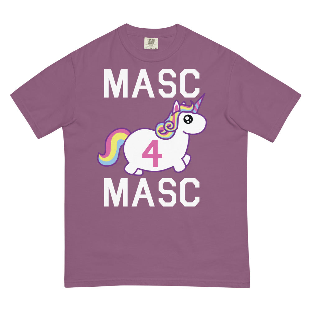 Debut garment mockup | MASC4MASC (Boxy Tee) | Berry