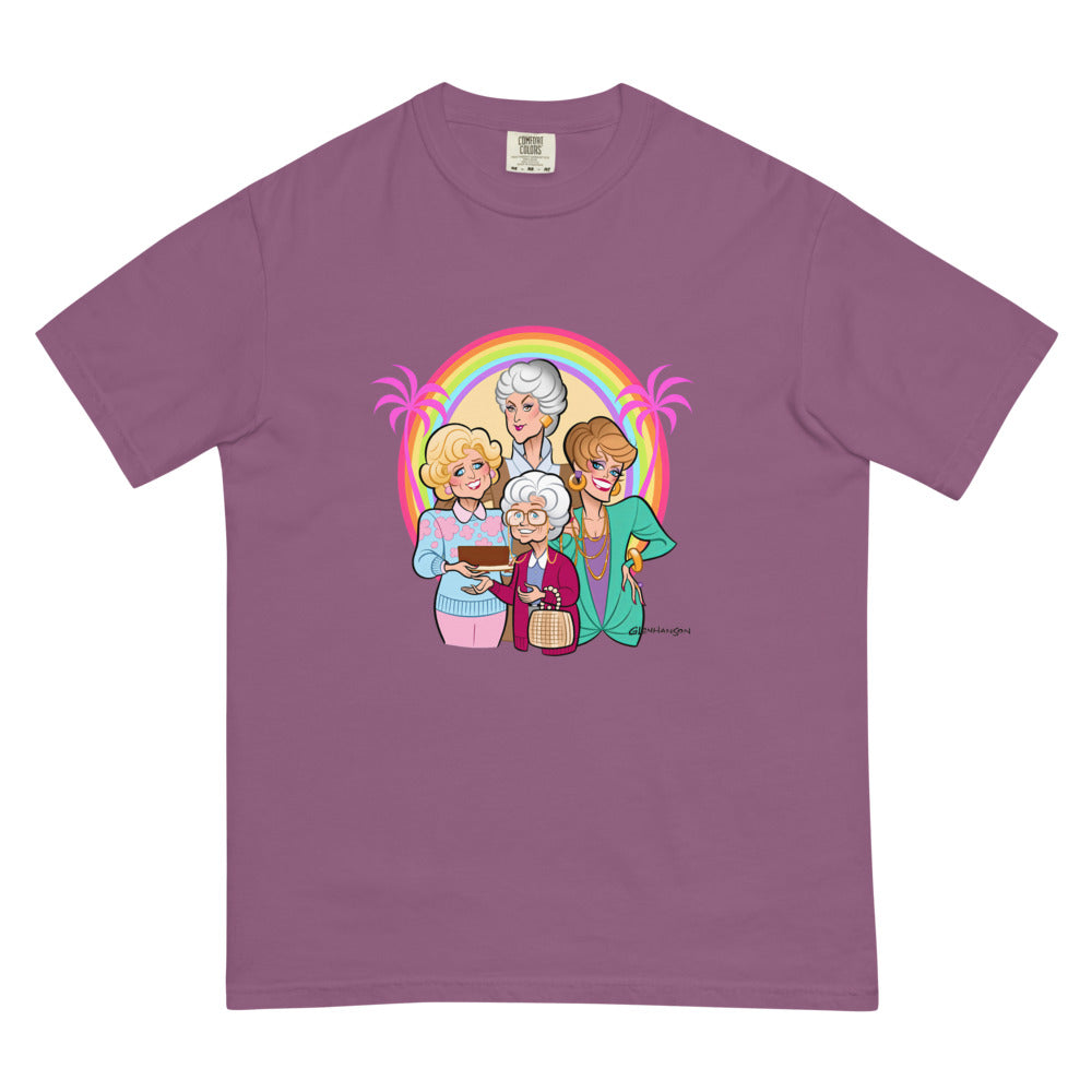 Debut garment mockup | Miami is Proud (Boxy Tee) | Berry