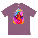 Debut garment mockup | Thank You for Being a Finned (Boxy Tee) | Berry