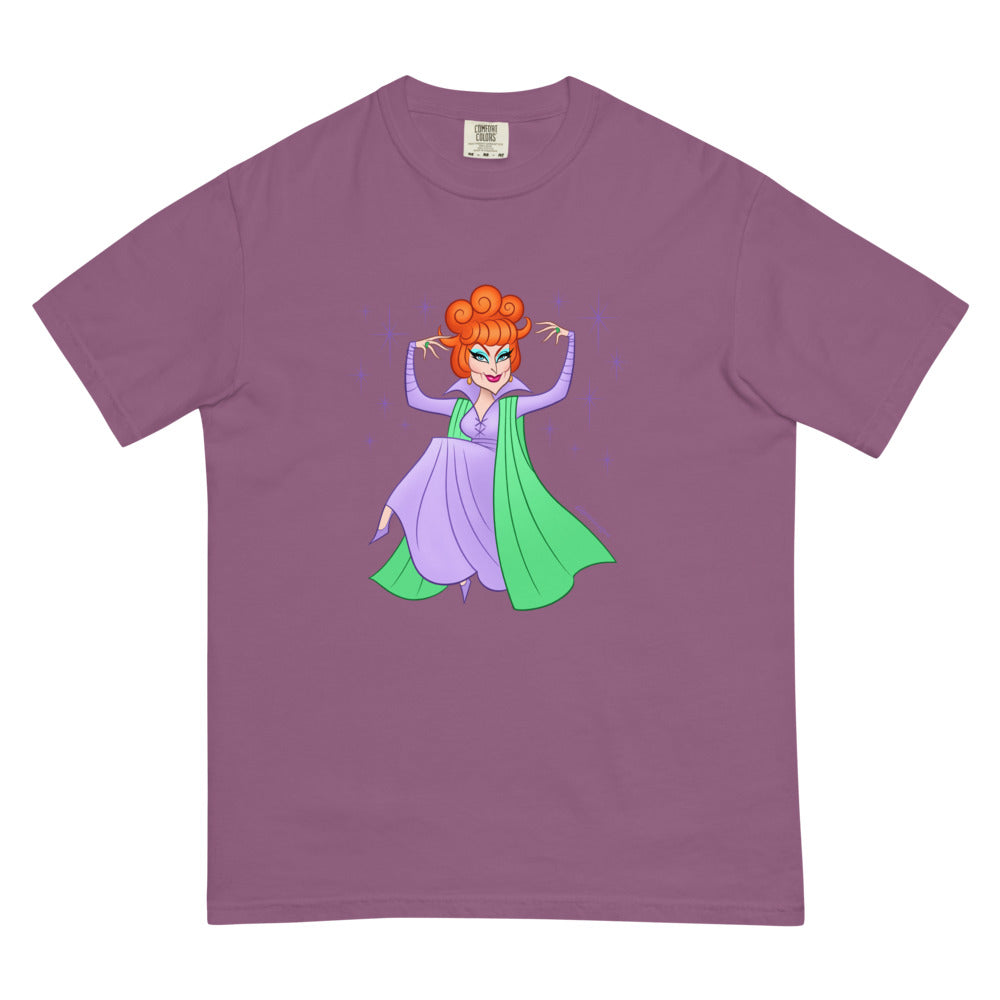 Debut garment mockup | Hello Derwood (Boxy Tee) | Berry
