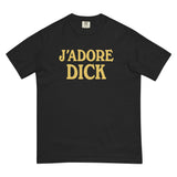 Debut garment mockup | J'Adore Dick (Boxy Tee) | Black