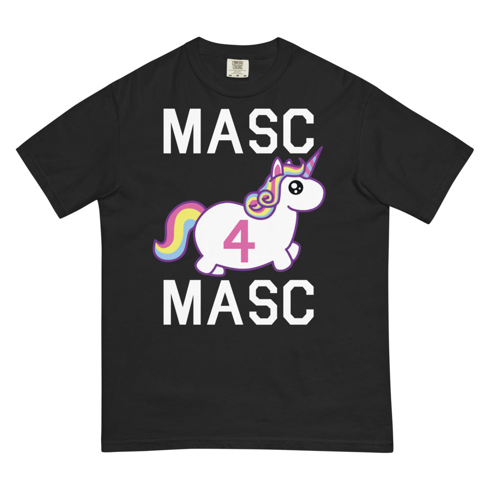 Debut garment mockup | MASC4MASC (Boxy Tee) | Black