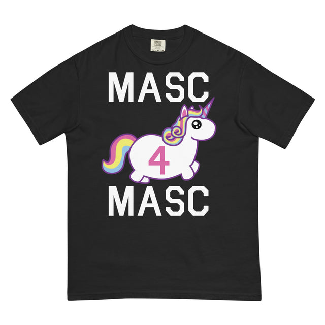 Debut garment mockup | MASC4MASC (Boxy Tee) | Black