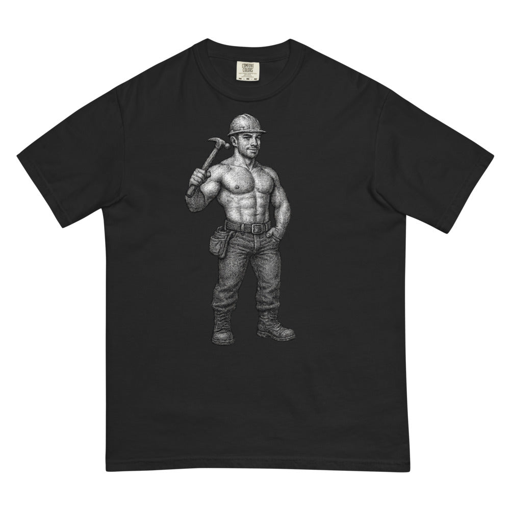 Debut garment mockup | Hammer Time (Boxy Tee) | Black