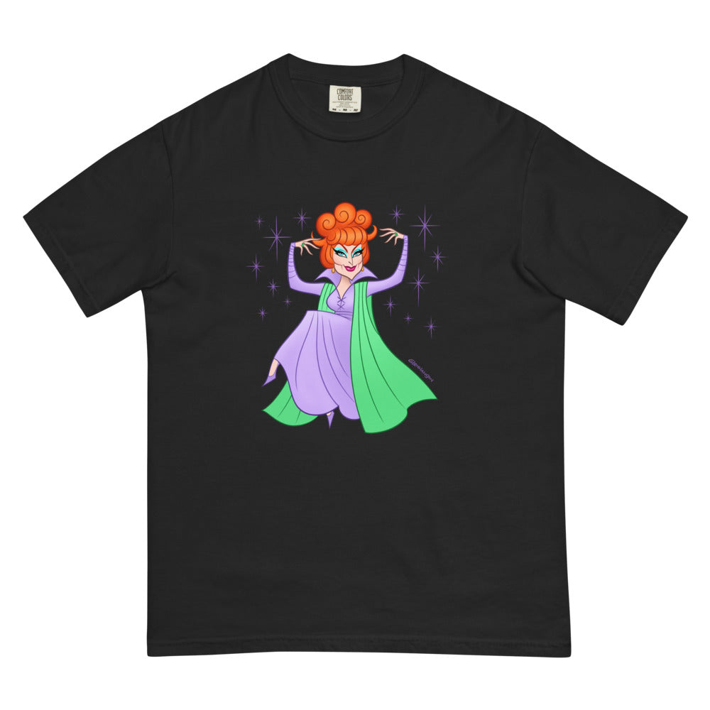 Debut garment mockup | Hello Derwood (Boxy Tee) | Black