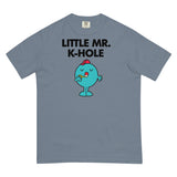 Debut garment mockup | Little Mr. K-Hole (Boxy Tee) | Blue Jean