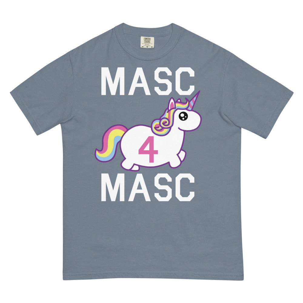 Debut garment mockup | MASC4MASC (Boxy Tee) | Blue Jean