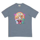 Debut garment mockup | Miami is Proud (Boxy Tee) | Blue Jean