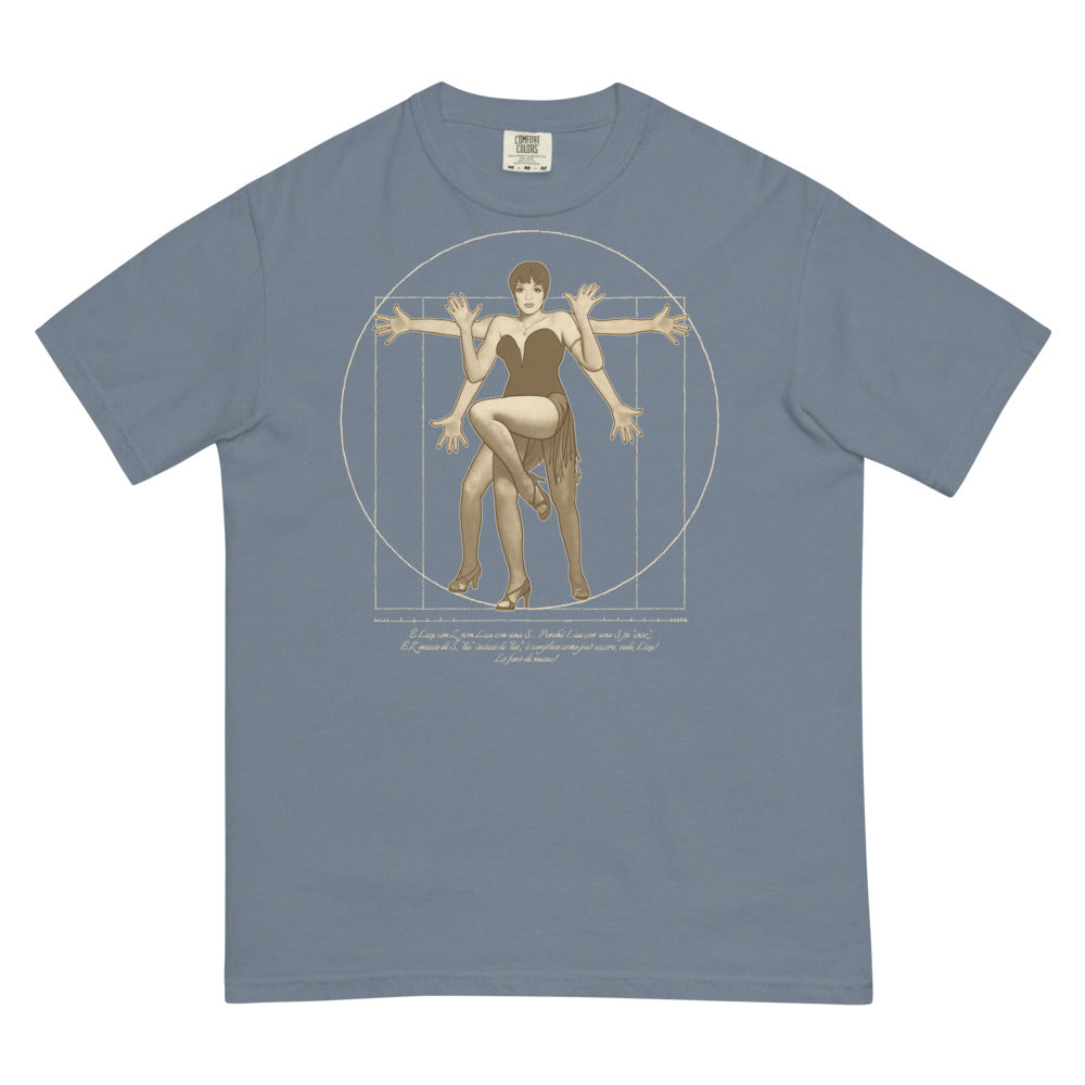 Debut garment mockup | The Divine Jazz Hands (Boxy Tee) | Blue Jean