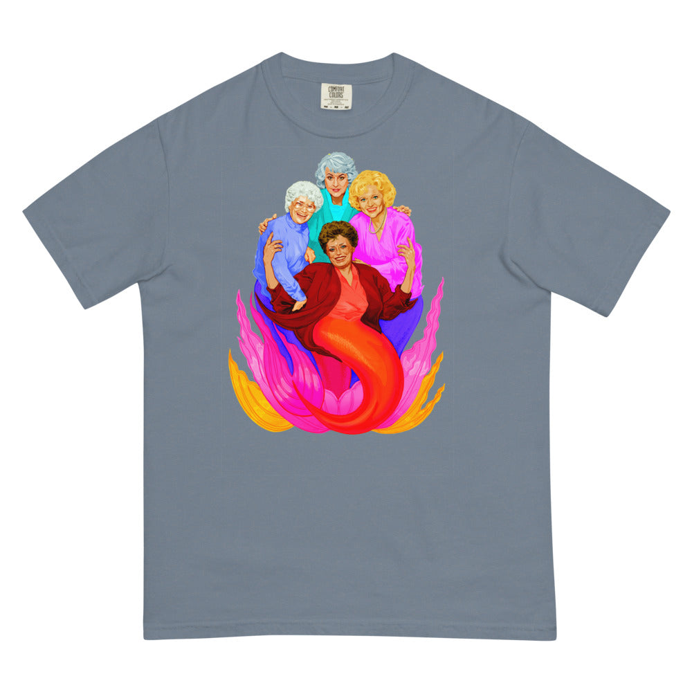 Debut garment mockup | Thank You for Being a Finned (Boxy Tee) | Blue Jean