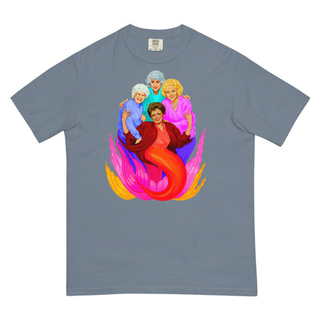 Debut garment mockup | Thank You for Being a Finned (Boxy Tee) | Blue Jean
