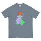 Debut garment mockup | Hello Derwood (Boxy Tee) | Blue Jean