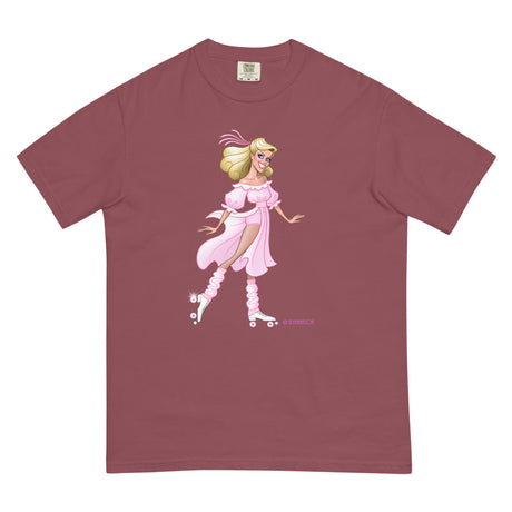 Debut garment mockup | Xanadid (Boxy Tee) | Brick