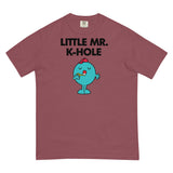 Debut garment mockup | Little Mr. K-Hole (Boxy Tee) | Brick