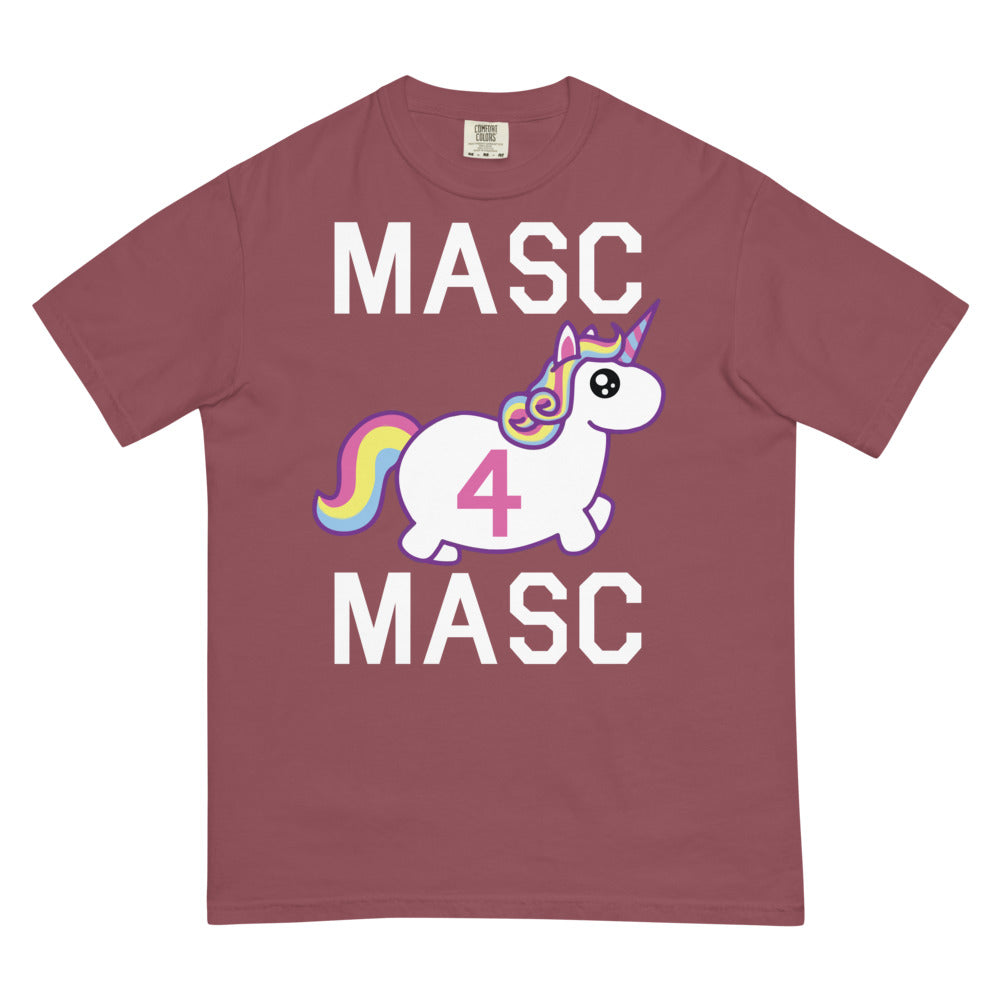 Debut garment mockup | MASC4MASC (Boxy Tee) | Brick