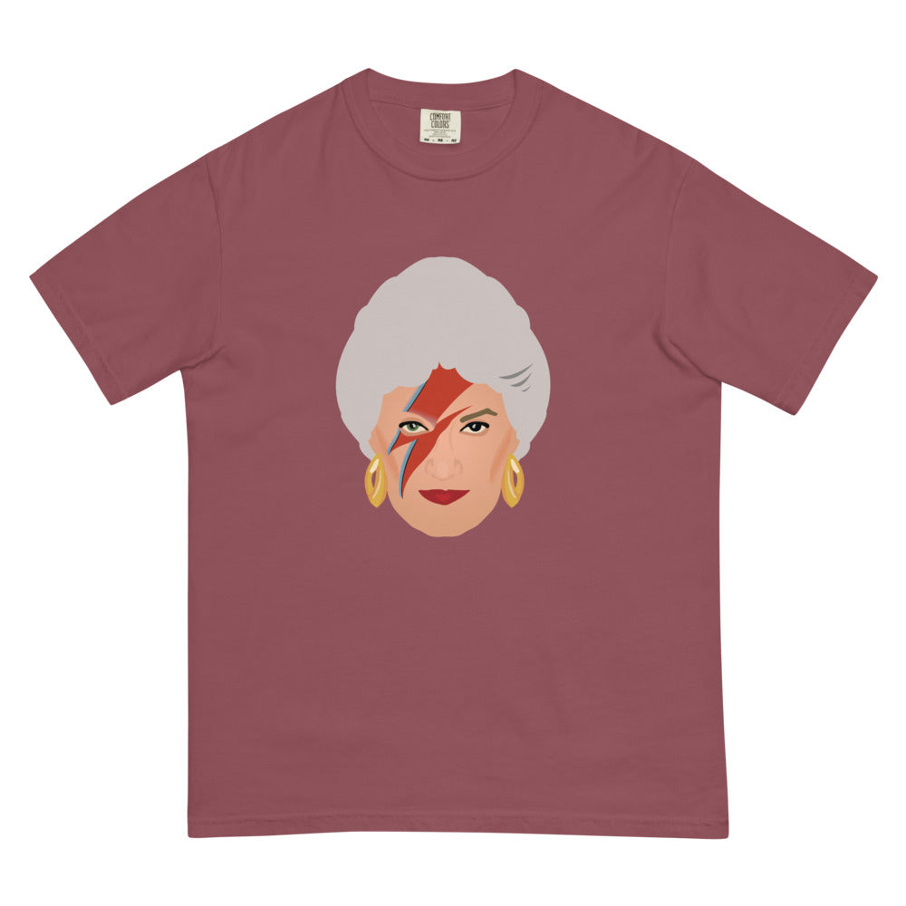 Debut garment mockup | Zbowie (Boxy Tee) | Brick