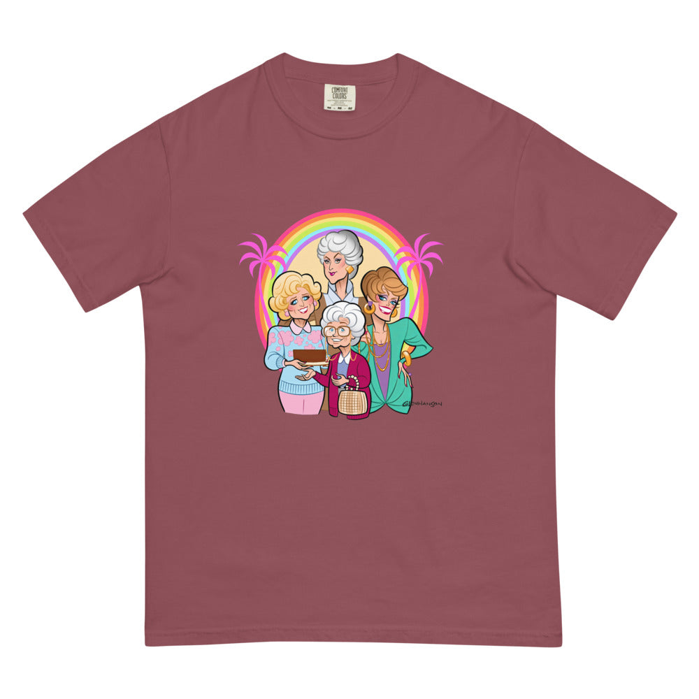 Debut garment mockup | Miami is Proud (Boxy Tee) | Brick