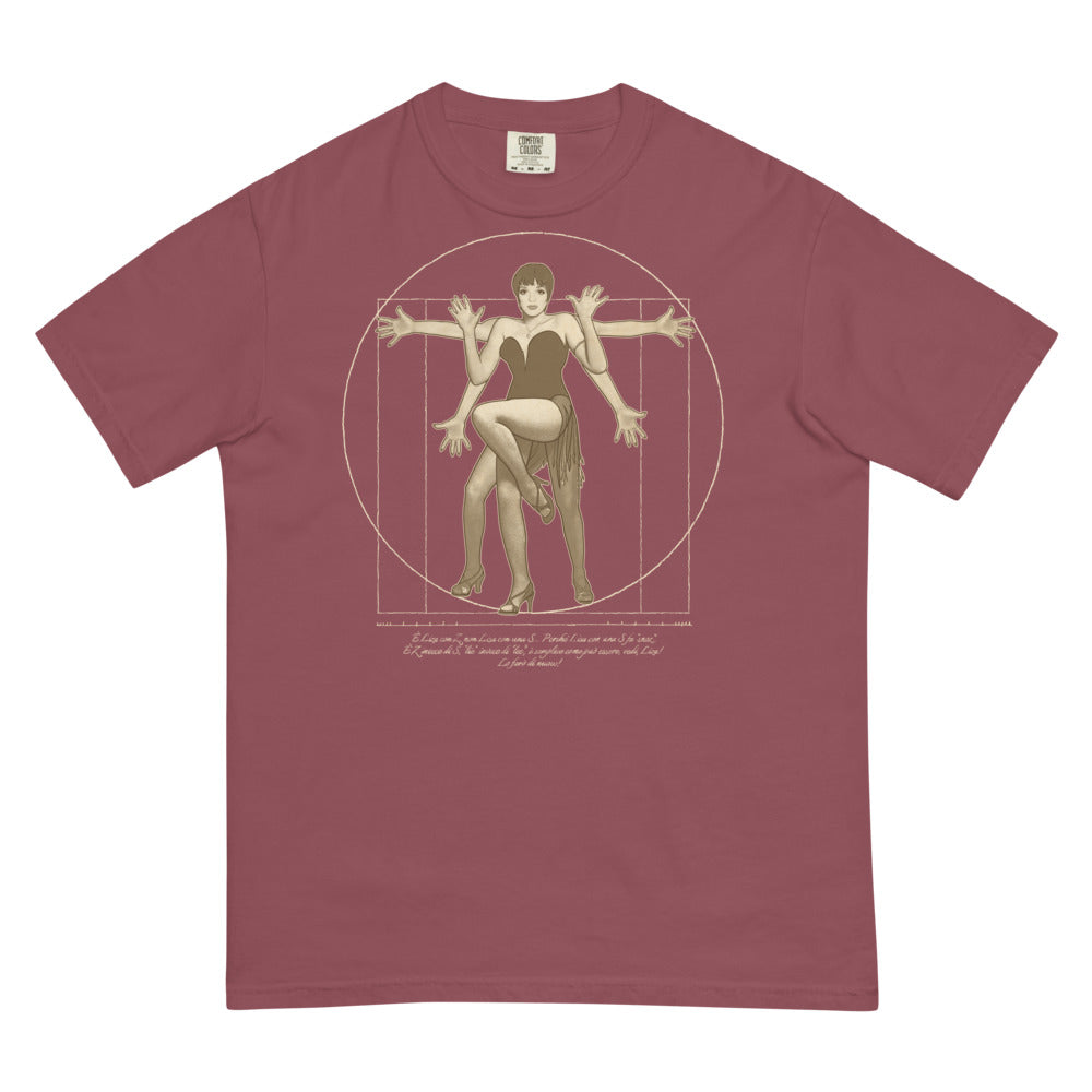Debut garment mockup | The Divine Jazz Hands (Boxy Tee) | Brick