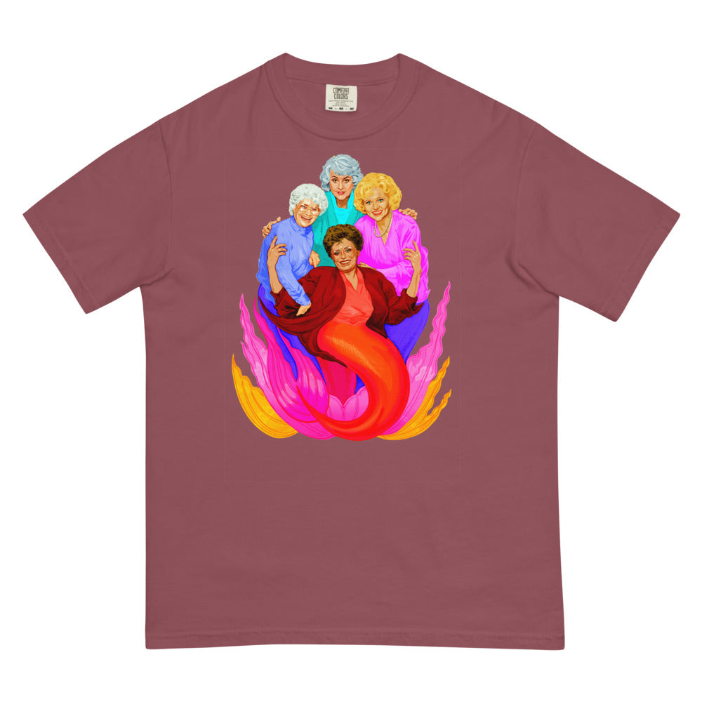 Debut garment mockup | Thank You for Being a Finned (Boxy Tee) | Brick